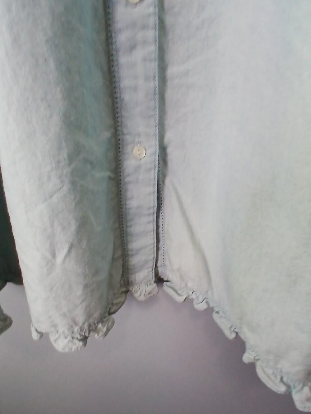 Lauren Jeans Co. Ralph Lauren Chambray Maxi Skirt Womens 2P Cottagecore Coastal - Picture 4 of 10